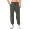 imageSILKWORLD Mens Sweatpants Tapered Athletic Joggers Workout Running Jogging Track Pants with Zipper PocketsDark Grey