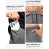 imageSILKWORLD Mens Sweatpants Tapered Athletic Joggers Workout Running Jogging Track Pants with Zipper PocketsDark Heather Grey