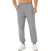 imageSILKWORLD Mens Sweatpants Tapered Athletic Joggers Workout Running Jogging Track Pants with Zipper PocketsHeather Grey