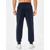 imageSILKWORLD Mens Sweatpants Tapered Athletic Joggers Workout Running Jogging Track Pants with Zipper PocketsNavy
