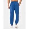 imageSILKWORLD Mens Sweatpants Tapered Athletic Joggers Workout Running Jogging Track Pants with Zipper PocketsNavy Blue