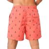 imageSILKWORLD Mens Swim Trunks Quick Dry Beach Shorts with PocketsAnchorred Orange