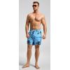 imageSILKWORLD Mens Swim Trunks Quick Dry Beach Shorts with PocketsMorning Coast