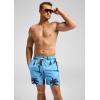 imageSILKWORLD Mens Swim Trunks Quick Dry Beach Shorts with PocketsMorning Coast