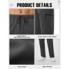 imageSILKWORLD Sweatpants for Men Zipper Cargo Pockets Joggers Open Bottom Casual Pants for Athletic Jogging Running WorkoutCharcoal Grey