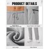 imageSILKWORLD Sweatpants for Men Zipper Cargo Pockets Joggers Open Bottom Casual Pants for Athletic Jogging Running WorkoutGrey Heather