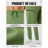imageSILKWORLD Sweatpants for Men Zipper Cargo Pockets Joggers Open Bottom Casual Pants for Athletic Jogging Running WorkoutOlive Green