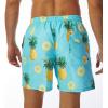 imageSILKWORLD Mens Swim Trunks Quick Dry Shorts with PocketsDpineappleBlue