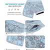 imageSILKWORLD Quick Dry Mens Swim Trunks with Compression Liner 7quot Mens Bathing Suits with Zip PocketsA7floralight Blue