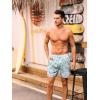 imageSILKWORLD Quick Dry Mens Swim Trunks with Compression Liner 7quot Mens Bathing Suits with Zip PocketsA7floralight Blue