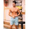 imageSILKWORLD Quick Dry Mens Swim Trunks with Compression Liner 7quot Mens Bathing Suits with Zip PocketsA7floralight Blue