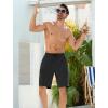 imageMens Swim Trunks with Compression Liner Zipper Cargo Pockets Bathing Suit 9 Inch QuickDry Swimming ShortsA0 Black
