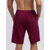 imageMens Swim Trunks with Compression Liner Zipper Cargo Pockets Bathing Suit 9 Inch QuickDry Swimming ShortsA0 Wine Red