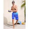 imageMens Swim Trunks with Compression Liner Zipper Cargo Pockets Bathing Suit 9 Inch QuickDry Swimming ShortsGradientblue Tie Dye