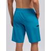 imageMens Swim Trunks with Compression Liner Zipper Cargo Pockets Bathing Suit 9 Inch QuickDry Swimming ShortsPeacock Blue