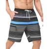 Stripes-black Blue Grey