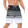 Stripes-black Grey White