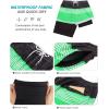 imageSILKWORLD Mens Swim Trunks with Compression Liner 9quot Beach Board Shorts Men 2 in 1 Quick Dry Bathing Suit with Pockets9inchblackgreenwhite