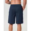 image:imageSILKWORLD Mens Athletic Basketball Shorts  10 Mesh Cool Dry Gym Workout Shorts with Liner and Zipper Pockets2pcsBlacknavy