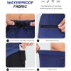 image:imageSILKWORLD Mens Swim Trunks with Compression Liner 9 Swimming Trunk 2 in 1 Beach Quick Dry Shorts with Zipper PocketGrey Blue