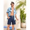 image:imageSILKWORLD Mens Swim Trunks with Compression Liner Quick Dry 9 Bathing Suit Summer Beach Swimming Shorts with Zip PocketsA03navy