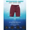 image:imageSILKWORLD Mens Swim Trunks with Compression Liner Quick Dry 9 Bathing Suit Summer Beach Swimming Shorts with Zip PocketsA05wine Red