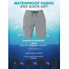 image:imageSILKWORLD Mens Swim Trunks with Compression Liner Quick Dry 9 Bathing Suit Summer Beach Swimming Shorts with Zip PocketsA08light Grey