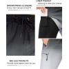 image:imageSILKWORLD Mens Swim Trunks with Compression Liner Quick Dry 9 Bathing Suit Summer Beach Swimming Shorts with Zip PocketsGradientblackgray