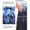 image:imageSILKWORLD Mens Swim Trunks with Compression Liner Quick Dry 9 Bathing Suit Summer Beach Swimming Shorts with Zip PocketsGradientblueblack