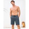 image:imageSILKWORLD Mens Swim Trunks Compression Lined Swimming Shorts 9 QuickDry Bathing Suits with Zipper Cargo PocketsA03 Dark Grey
