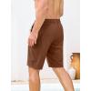 image:imageSILKWORLD Mens Swim Trunks Compression Lined Swimming Shorts 9 QuickDry Bathing Suits with Zipper Cargo PocketsBrown