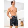 image:imageSILKWORLD Mens Swim Trunks with Compression Liner 9 Stretch Beach Shorts Quick Dry Bathing Suits with Zipper PocketsBlue Anchor