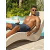 image:imageSILKWORLD Mens Swim Trunks Quick Dry Bathing Suit 9 Inch Swim Shorts with Mesh Lining and Zipper Cargo PocketsDark Gray
