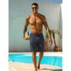 image:imageSILKWORLD Mens Swim Trunks Quick Dry Bathing Suit 9 Inch Swim Shorts with Mesh Lining and Zipper Cargo PocketsDark Gray