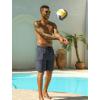 image:imageSILKWORLD Mens Swim Trunks Quick Dry Bathing Suit 9 Inch Swim Shorts with Mesh Lining and Zipper Cargo PocketsDark Gray