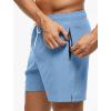 image:imageSILKWORLD Mens Swim Trunks Quick Dry Beach Shorts with PocketsMq18zipdusty Blue
