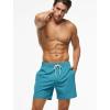 image:imageSILKWORLD Mens Swim Trunks Quick Dry Beach Shorts with PocketsMq18zipteal Blue