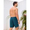 image:imageSILKWORLD Mens Swim Trunks with Compression Liner 2 in 1 Quick Dry Bathing Suit 7 Inch Swim Shorts with Zipper PocketsD1peacock Blue