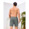 image:imageSILKWORLD Mens Swim Trunks with Compression Liner 2 in 1 Quick Dry Bathing Suit 7 Inch Swim Shorts with Zipper PocketsGrey
