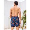 image:imageSILKWORLD Mens Swim Trunks with Compression Liner 2 in 1 Quick Dry Bathing Suit 7 Inch Swim Shorts with Zipper PocketsPalm Orange