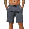 image:imageSILKWORLD Mens Swim Trunks Quick Dry Bathing Suit 9 Inch Swim Shorts with Mesh Lining and Zipper Cargo PocketsDark Gray