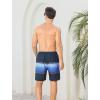image:imageSILKWORLD Men Swim Trunks with Compression Liner 7 Bathing Suits Quick Dry Swimming Shorts with Zipper PocketNavy Gradient Stripes