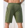 image:imageSILKWORLD Mens Swim Trunks 9 Quick Dry Bathing Suit Beach Shorts with Zipper Pockets  Compression LinerArmy Green