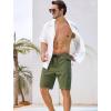 image:imageSILKWORLD Mens Swim Trunks 9 Quick Dry Bathing Suit Beach Shorts with Zipper Pockets  Compression LinerArmy Green