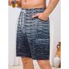 image:imageSILKWORLD Mens Swim Trunks 9 Quick Dry Bathing Suit Beach Shorts with Zipper Pockets  Compression LinerGreynavy Ombre