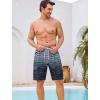 image:imageSILKWORLD Mens Swim Trunks 9 Quick Dry Bathing Suit Beach Shorts with Zipper Pockets  Compression LinerGreynavy Ombre