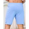 image:imageSILKWORLD Mens Swim Trunks 9 Quick Dry Bathing Suit Beach Shorts with Zipper Pockets  Compression LinerLight Blue