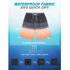 image:imageSILKWORLD Mens Swim Trunks with Compression Liner 9 Beach Board Shorts Men 2 in 1 Quick Dry Bathing Suit with PocketsBlackorange