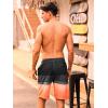 image:imageSILKWORLD Mens Swim Trunks with Compression Liner 9 Beach Board Shorts Men 2 in 1 Quick Dry Bathing Suit with PocketsBlackorange