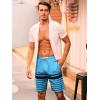 image:imageSILKWORLD Mens Swim Trunks with Compression Liner 9 Beach Board Shorts Men 2 in 1 Quick Dry Bathing Suit with PocketsRoyal Bluenavy